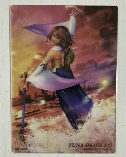 Final Fantasy 10 Art Museum Special Edition Part 1 Yuna Clear Card Ff - Image 1