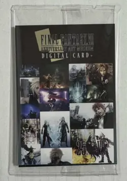Final Fantasy 7 Anniversary Art Museum Promo Digital Card Plus Ff Novelty 2020 - Image 1