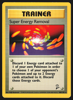 Super Energy Removal 108/130 Base Set 2 Pokemon Card EXC - Image 1