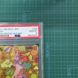 One Piece Card Game Nami op08 106 sp sr PSA10 - Image 4