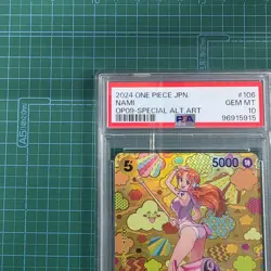 One Piece Card Game Nami op08 106 sp sr PSA10 - Image 5