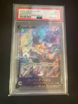 One Piece Card Game Cavendish PSA10 GEM MT EB01 012 - Image 1