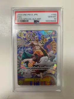 One Piece Card Game Eneru OP05 100 PSA10 - Image 1