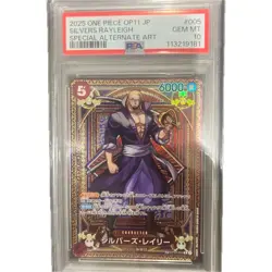 ONE PIECE Silvers Rayleigh Special Card PSA10 - Image 1