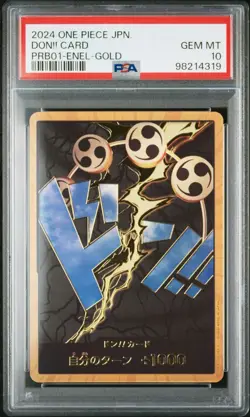 PSA10 One Piece Card Don Card Eneru Super Parallel Gold Don - Image 1