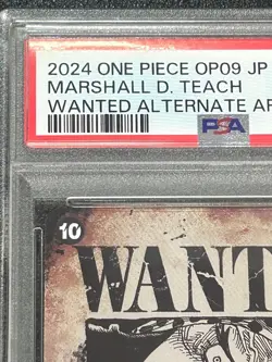 One Piece Card Game Marshall D. Teach psa10 - Image 2