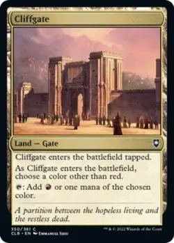 Cliffgate -Foil Light Play MTG Commander Legends: Battle for Baldur's Gate - Image 1