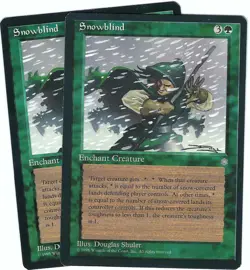 (2X) Snowblind Ice Age Rare - MTG Magic the Gathering Card - Image 1