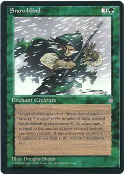 (2X) Snowblind Ice Age Rare - MTG Magic the Gathering Card - Image 2