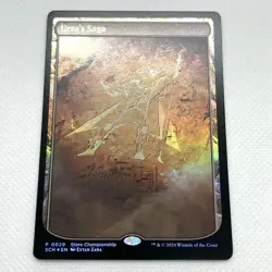 Urza'S Saga Store Championship Promo Textless Foil Mtg - Image 1