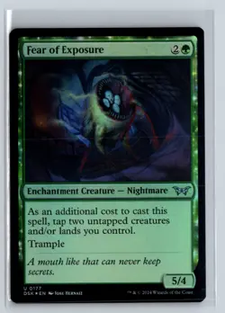 FOIL Fear of Exposure Duskmourn Uncommon - MTG Magic the Gathering Card - Image 1