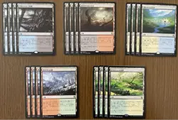 Japan Edition Mtg Khans Of Tarkir Land Set 4 Fetch - Image 1