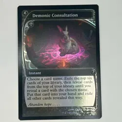 Mtg Demonic Consultation Future Sight Frame Foil English Mb2 - Image 1