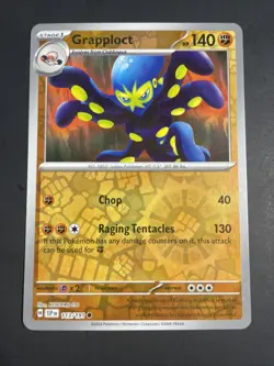 Grapploct 113/191 Reverse Holo Common - Pokemon TCG Surging Sparks Card - Image 1