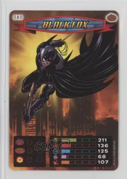 2008 Spider-Man Heroes & Villains Power Card Collection Black Fox #080 - Image 1