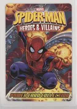 2008 Spider-Man Heroes & Villains Power Card Collection Molten Man #050 - Image 2