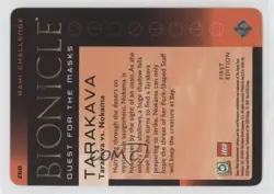 2001 LEGO Bionicle - Quest for the Masks Trading Card Game Rahi Challenge #260 - Image 2