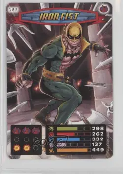 2008 Spider-Man Heroes & Villains Power Card Collection Iron Fist #185 - Image 1