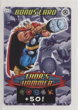 2008 Spider-Man Heroes & Villains Power Card Collection Mjolnir #241 - Image 1