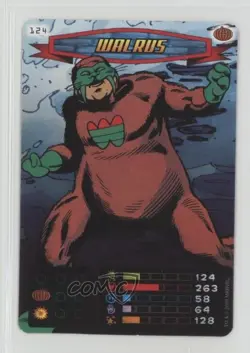 2008 Spider-Man Heroes & Villains Power Card Collection Walrus #124 - Image 1
