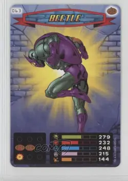 2008 Spider-Man Heroes & Villains Power Card Collection Beetle #063 - Image 1