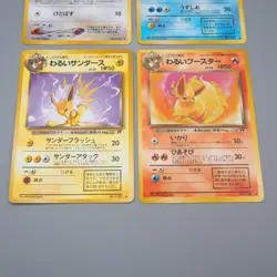 Pokemon Card Eevee Dark Vaporeon Jolteon Flareon Old Back 1997 N-E Japanese q955 - Image 3