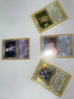 Pokemon TCG Old Card Lot, Clefable, Magnetron, Mewtwo, Raichu, Bad Condition - Image 1