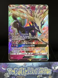 Pokemon Card Xerneas GX 90/131 Forbidden Light Holo Ultra Rare NM - Image 1