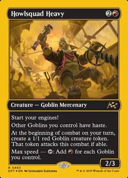 Magic the Gathering MTG - Howlsquad Heavy - Aetherdrift - First Place Foil - Image 1