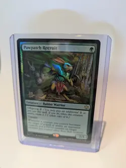 Magic the Gathering MTG - Pawpatch Recruit - Bloomburrow - Promo Foil - Image 2