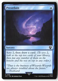 Preordain - Commander: The Lord of the Rings: Tales of Middle-earth (196) - MTG - Image 1