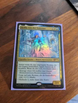 MTG Foil Hylda of the Icy Crown Dokomi 2025 Anime Promo by Yakotakos - Image 1