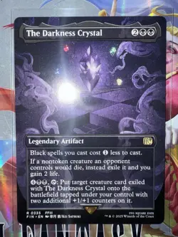 MTG Final Fantasy *REGULAR* BORDERLESS R The Darkness Crystal #0335 - Image 1