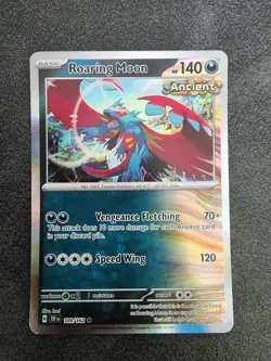 Roaring Moon Holo Rare Pokemon Card 109/162 Temporal Forces Near Mint - Image 1