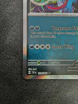 Roaring Moon Holo Rare Pokemon Card 109/162 Temporal Forces Near Mint - Image 5