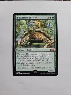 MTG - Blossoming Tortoise Wilds of Eldraine Regular M#0163 - Image 1