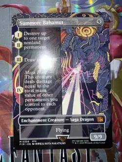 MTG Final Fantasy Summon: Bahamut Borderless *REGULAR* Mythic 0356 Magic - Image 1