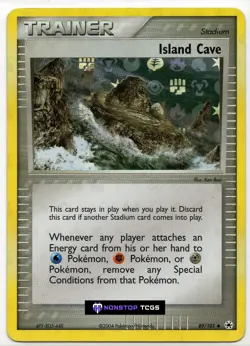 Island Cave 89/101 Pokemon Card TCG EX Hidden Legends Reverse Holo - Image 1