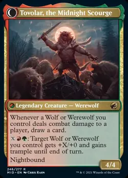 MTG Tovolar, Dire Overlord // Tovolar, the Midnight Scourge [Innistrad: Midnight - Image 2