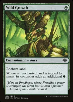 MTG Wild Growth [Dominaria Remastered] Near Mint - Image 1