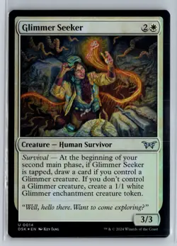FOIL Glimmer Seeker Duskmourn Uncommon - MTG Magic the Gathering Card - Image 1