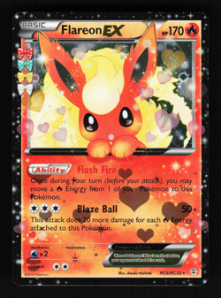 Flareon EX RC6/RC32 Generations Radiant Collection Pokemon Card - Image 1