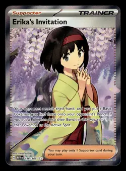 Erika's Invitation 196/165 Ultra Rare 151 Set Pokemon Card - Image 1