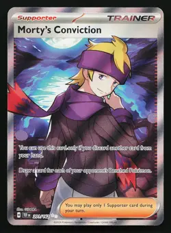 Morty's Conviction 201/162 Ultra Rare Temporal Forces Pokemon Card - Image 1