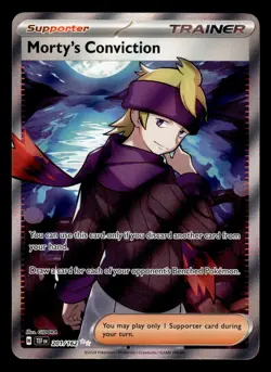 Morty's Conviction 201/162 Ultra Rare Temporal Forces Pokemon Card - Image 1