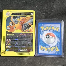 2003 Pokemon CRYSTAL CHARIZARD Skyridge REVERSE HOLO Rare JUMBO TOPPER Card 9/12 - Image 1