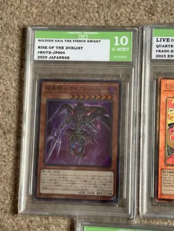 5x Graded Yugioh Trading Cards Bundle 3x 10s And 2x 9s English Japanese Korean - Image 2