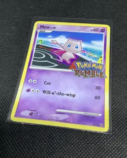 2009 Mew Pokemon Rumble Stamped Promo 10/16 TCG Card NM - Image 1