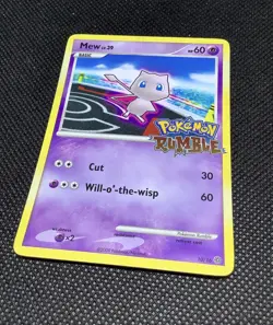 2009 Mew Pokemon Rumble Stamped Promo 10/16 TCG Card NM - Image 4