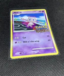 2009 Mew Pokemon Rumble Stamped Promo 10/16 TCG Card NM - Image 5